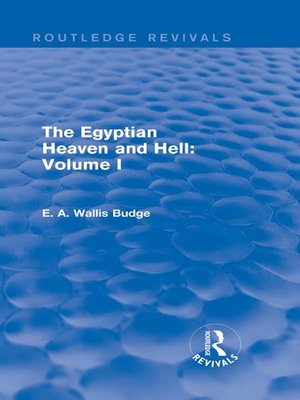 cover image of The Egyptian Heaven and Hell
